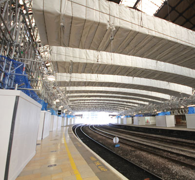 Temple Meads Roof Refurbishment Work Protected by Firefly Fire Barrier